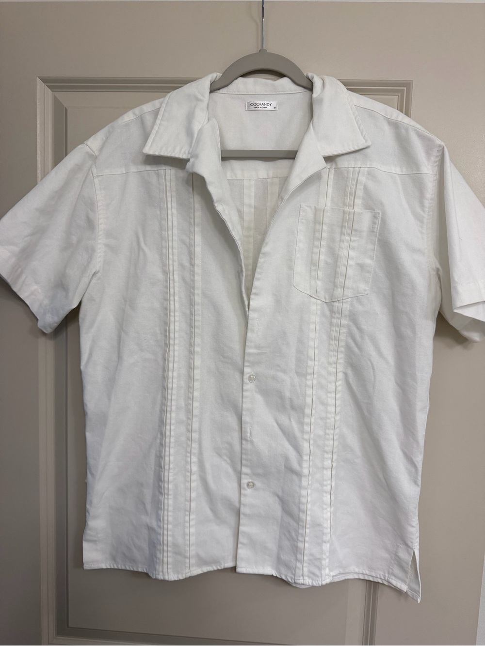 Classic White Short-Sleeve Men's Shirt